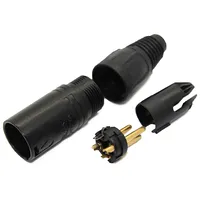 Plug Xlr male Pin 3 straight for cable soldering 3.58Mm X  Ntr-Nc3Mxbd Nc3Mx-B-D