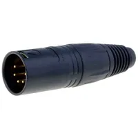 Plug Xlr male Pin 5 straight for cable soldering 3.58Mm X  Ntr-Nc5Mxb Nc5Mx-B