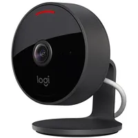 Logitech Circle View Camera Wired Security Camera, Fhd 1080P, 180, Wi-Fi, Black  961-000490 509920608922