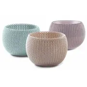 Puķu podu komplekts Cozies Trio violets/bēšs/gaiši zils  29202587610 7290106932159