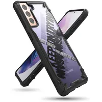 Ringke Fusion X Design durable Pc Case with Tpu Bumper for Samsung Galaxy S21 5G Plus black Cross Xdsg0053  8809785453078