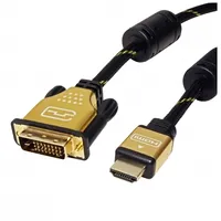 Roline Gold Monitor Cable, Dvi 241 - Hdmi, Dual Link, M/M, 1.0 m  11.04.5890