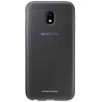 Samsung Ef-Aj330Tbegww Oriģināls Silikona Maks priekš J330 Galaxy J3 2017 Caurspīdīgs - Melns Eu Blister  2017 8806088869933