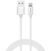 Kabelis Savio Usb-A  Lightning 2 m White 2.4A Cl-193 5905106070214