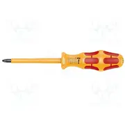 Screwdriver insulated Pozidriv Pz2 Blade length 100Mm  Wera.05051613001 05051613001