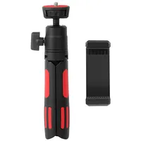 Selfie Stand Tripod Puluz with Phone Clamp for Smartphones Red  Pu637R 5906168430992