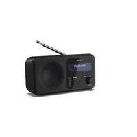 Sharp Dr-P420Bk Tokyo Portable Digital Radio, Fm/Dab/Dab, Bluetooth 5.0, Usb or Battery Powered, Midnight Black  Radio port Fm radio Headphone out 4974019204413