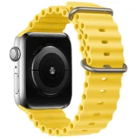 Silicone loop for Apple Watch 42 44 45 49 design 1 yellow  Uch001040 5900217978022