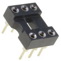 Socket integrated circuits Dip6 Pitch 2.54Mm precision Tht  Icm-306-1-Gt