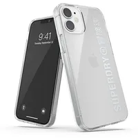 Superdry Snap iPhone 12 mini Clear Case srebrny silver 42590  8718846085960