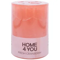 Svece Fresh Cranberry, D6.8Xh9.5Cm, rozā  smaržas- dzērveņu 80083 4741243800830