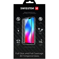 Swissten Ultra Durable Full Face / Glue Tempered Glass Premium 9H Aizsargstikls Samsung Galaxy A72 Melns  64701881 8595217476967