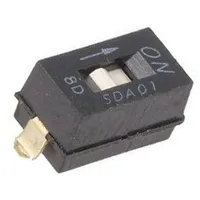 Switch Dip-Switch Poles number 1 Off-On 0.025A/24Vdc Pos 2  Sda01H0Sbr