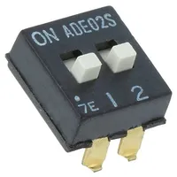 Switch Dip-Switch Poles number 2 On-Off 0.1A/24Vdc Pos  1825058-1