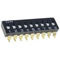 Switch Dip-Switch Poles number 9 On-Off 0.025A/24Vdc Pos 2  A6S-9101-H