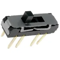 Switch slide Pos 3 Dp3T 0.3A/6Vdc On-On-On No.of term 8 Tht  Mss-2336
