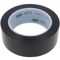 Tape marking black L 33M W 38Mm Thk 0.13Mm 2.5N/Cm 130  3M-471-38-33/Bk 471-38-33/Bk