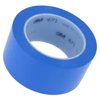 Tape marking blue L 33M W 50Mm Thk 0.13Mm 2.5N/Cm 130  3M-471-50-33Bl 7000028851