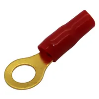 Terminal ring M8 16Mm2 gold-plated insulated red  Zko16X84-R 30.4700-62