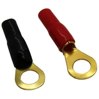 Terminal ring M8 22Mm2 gold-plated insulated red and black  Terminal-Ring-4G