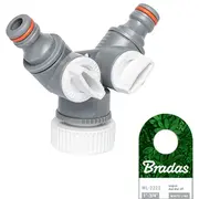 Trīsdaļīgs konektors White Line ar ventīļiem 1-3/4 F  Wl-2222 5904182442892