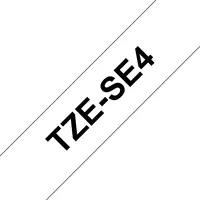 Tze-Se4 uzl.lente Security ar drošības indikāciju, melns uz balta,18mm  Tzese4 4977766692236