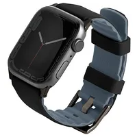 Uniq pasek Linus Apple Watch Series 4 5 6 7 8 Se Se2 38 40 41Mm. Airosoft Silicone czarny midnight black  Uniq-41Mm-Linusblk 8886463680865