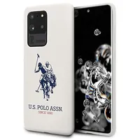 Us Polo Ushcs69Slhrwh S20 Ultra G988 biały white Silicone Collection  3700740473733