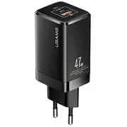 Usams T41 tīkla lādētājs  47W Gan, Pd, Qc Usb-C, Usb-A melns Cc137Tc01 6958444971131 85044030
