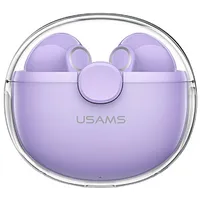 Usams Słuchawki Bluetooth 5.1 Tws Bu series bezprzewodowe fioletowy purple Bhubu02  Atusahbtusa1151 6958444989440 Usa001151