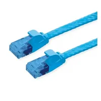 Value Utp Patch Cord, Cat.6A Class Ea, extra-flat, blue, 1.5 m  21.99.2054