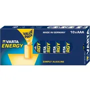 Varta Batterie Energy Aaa Lr03  10St. 04103229410 4008496635016