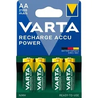 Varta Hr6 Aa Recharge Accu Power 2100 mAh 56706 Rechargeable  batteries 4 pcs Green, Yellow 4008496550692 Balvatakm0008