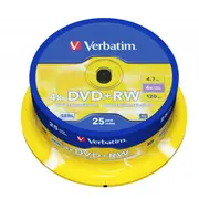 Verbatim Dvd  Rw Ierakstāmie Diski 25Gab 43489 0023942434894