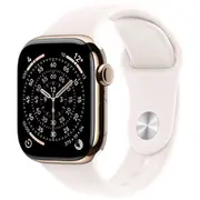 Watch Series 11 Gps  Cellular 42Mm Gold Titanium Case with Light Blush Sport Band - M/L Mf8X4Mp/A 195950629682 Atappzas11Mf8X4