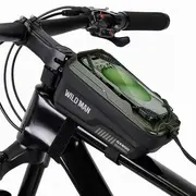 Wildman traveling bag for bike frame with zipper 1L 4 - 7 Gx200 green  5903396396656 42029291