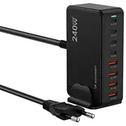 Wozinsky 240W Gan Qc3 Charging Station - Black  Wsl-240 5907769385087