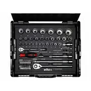 Wrench-Set 6-Angles,Socket spanner 1/2,1/4 60Pcs.  Wiha.44685 44685