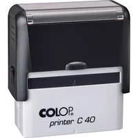 Zīmogs Colop Printer C40, melns korpuss, zils spilventiņš  650-03689 9004362526667