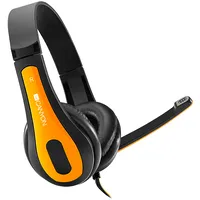 Canyon Pc headset Hsc-1 Mic Flat 2M Black Yellow  Cns-Chsc1By 8717371864545