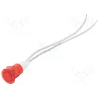 Indicator with neon lamp recessed red 230Vac Ø13Mm plastic  9Sltb013Sf3R
