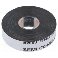 Tape self-amalgamating black 19Mm L 5M Thk 0.75Mm -40100C  Scapa-2525-19/5 Tasma 2525 19Mm/5M Czarna