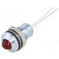 Indicator Led prominent red 2Vdc Ø8Mm connectors 2,8X0,8Mm  190403Ip