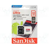 Memory card Android microSDHC R 120Mb/S Class 10 Uhs U1 32Gb  Sdsqua4-032G-Gn6Ma