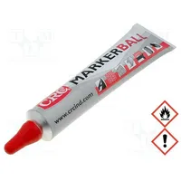Paint acrylic red 3Mm Marker Ball Tip round  Crc-Ball-Rd 30161-002