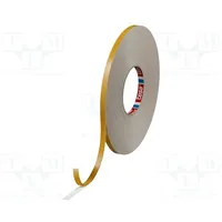 Tape fixing W 9Mm L 25M Thk 1.1Mm double-sided acrylic white  Tesa-4957-9-25M 04957-00017-00
