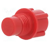 Bottom cartridge cap red screwed rod polyetylene  Fis-Ea4P Ea4P