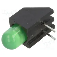 Led in housing green 5Mm No.of diodes 1 20Ma Lens diffused  H178Cgd