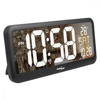 Greenblue Extra Large Led Wall Clock, Temperature, Date, Gb214  5902211124191 Wlononwcrbeym