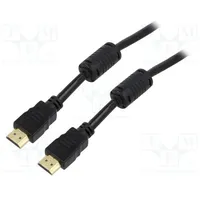 Cable Hdcp 2.2,Hdmi 2.0 Hdmi plug,both sides 1M black  Goobay-61299 61299